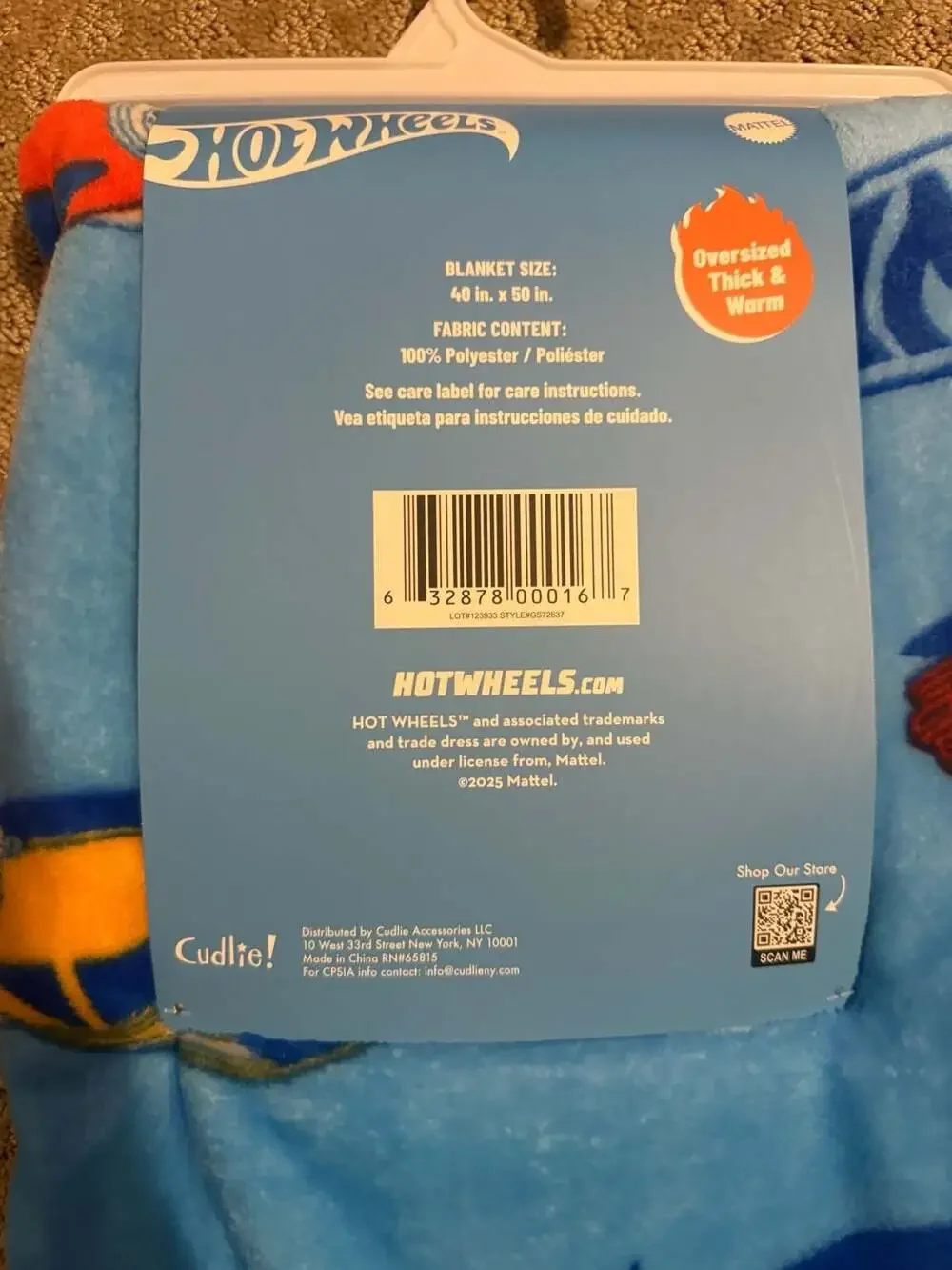 Hot wheels blanket New